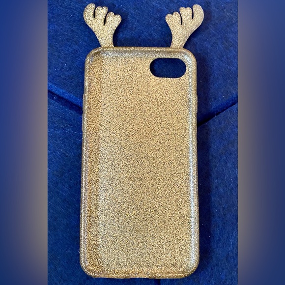 Reindeer glitter gold iPhone 7/8 case - Picture 2 of 6